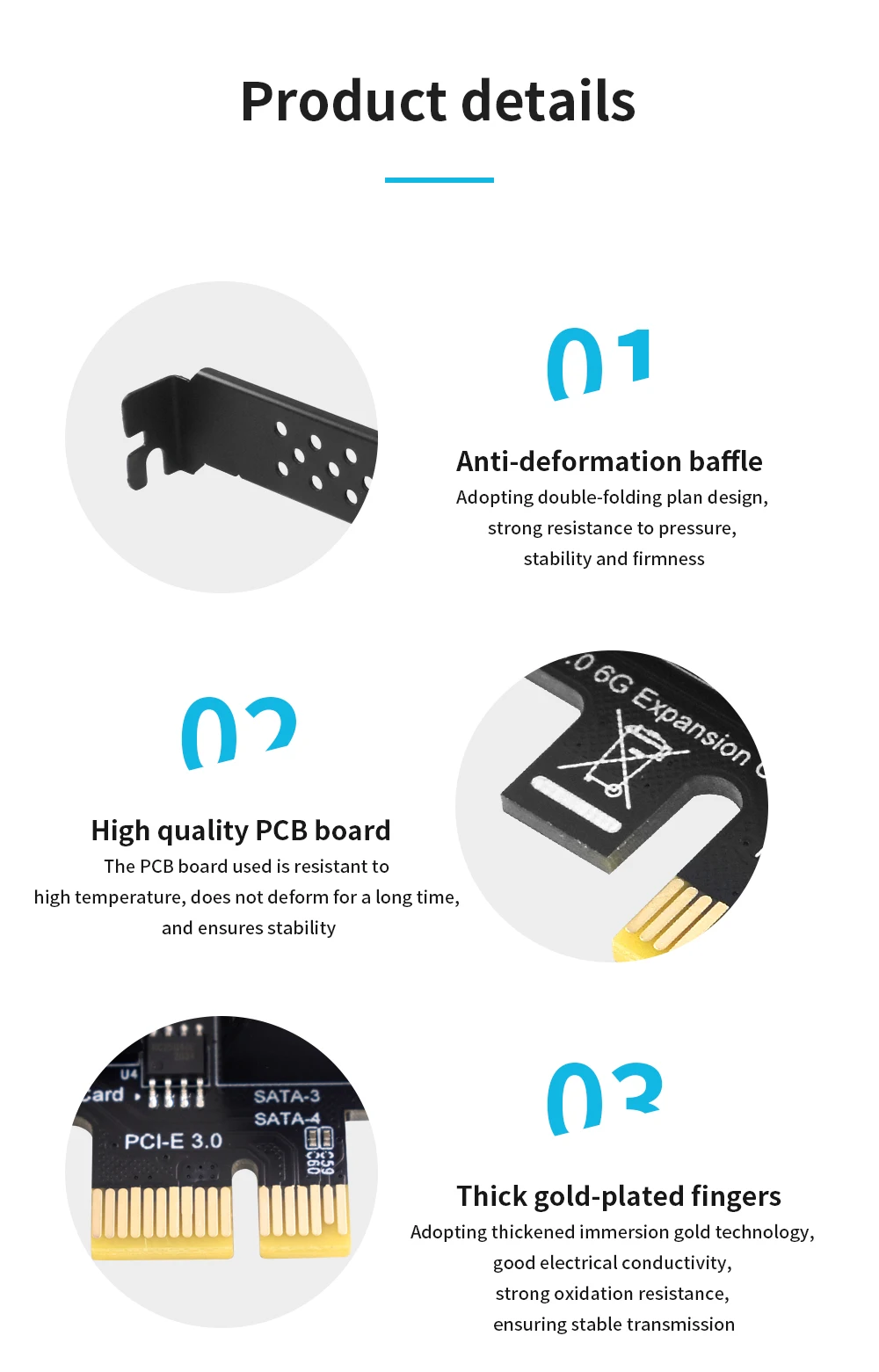 TISHRIC PCI-E SATA Controller Expansion Card - 6/8/10 Ports, ASM1166, PCI SATA3.0 Adapter Description Image.This Product Can Be Found With The Tag Names Adapter, Asm1166 6 ports, Asm1166 sata controller, Expansion card, Pci sata ide controller card