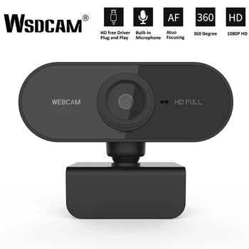 

HD 1080P Webcam Mini Computer PC Web Camera with Microphone Rotatable Cameras for Live Broadcast Video Calling Conference Work