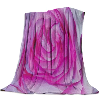 

3D Love Valentine'S Day Flower Throw Blanket Sofa Bed Throw Blanket Kid Adult Warm Blanket for Beds Coral Fleece Fabric