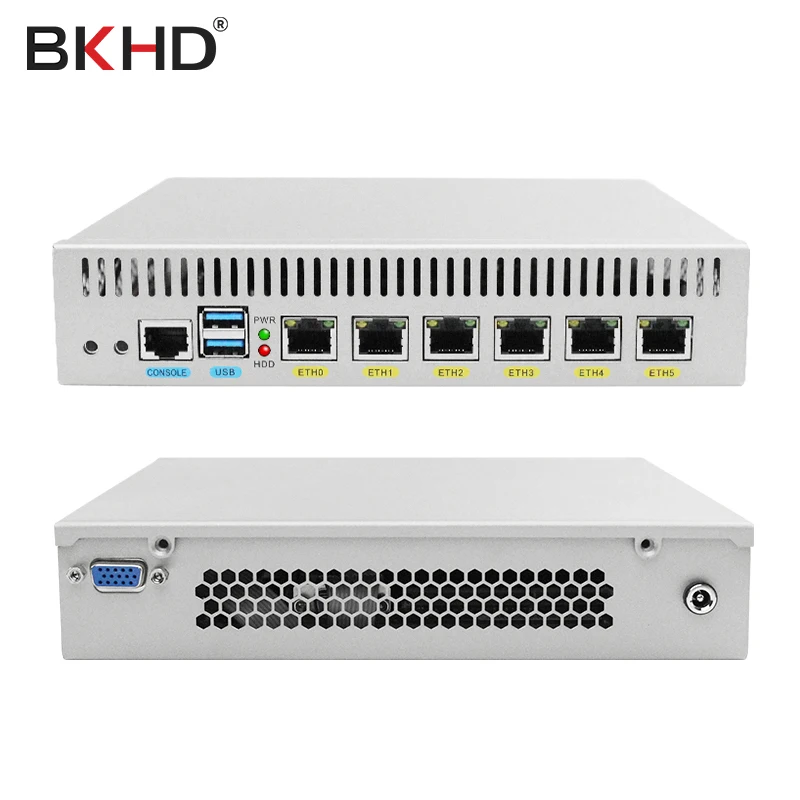 BKHD брандмауэр Mikrotik Pfsense VPN сетевой безопасности маршрутизатор ПК DDR4 Core I3 7100U I5 7200U I7