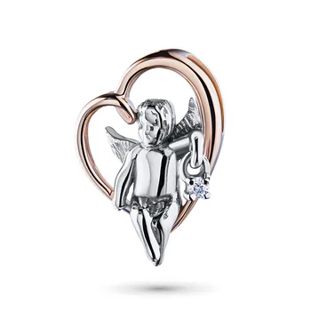 

Pendant in white gold with a diamond