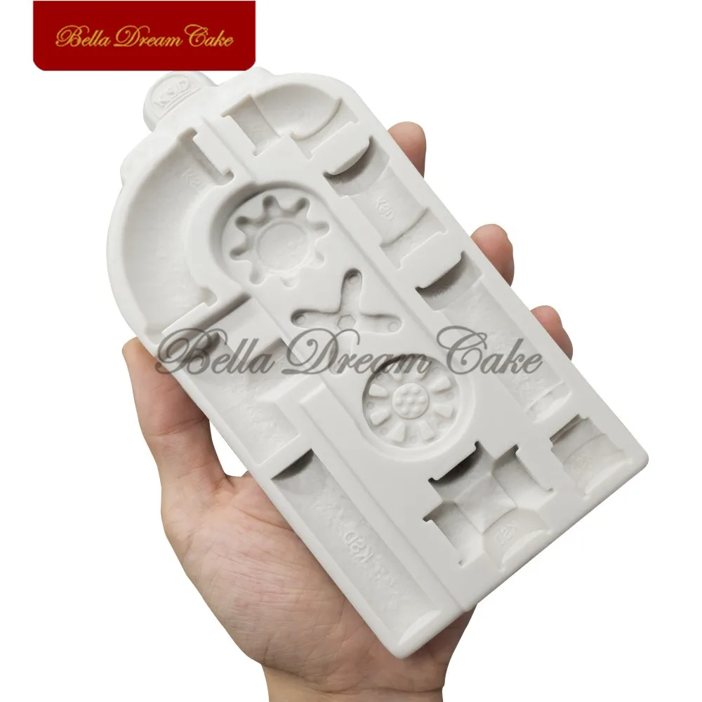 Ржавые трубы силиконовые формы для торта шоколадные помадные глиняные формы для мыла инструменты для украшения торта аксессуары для выпечки