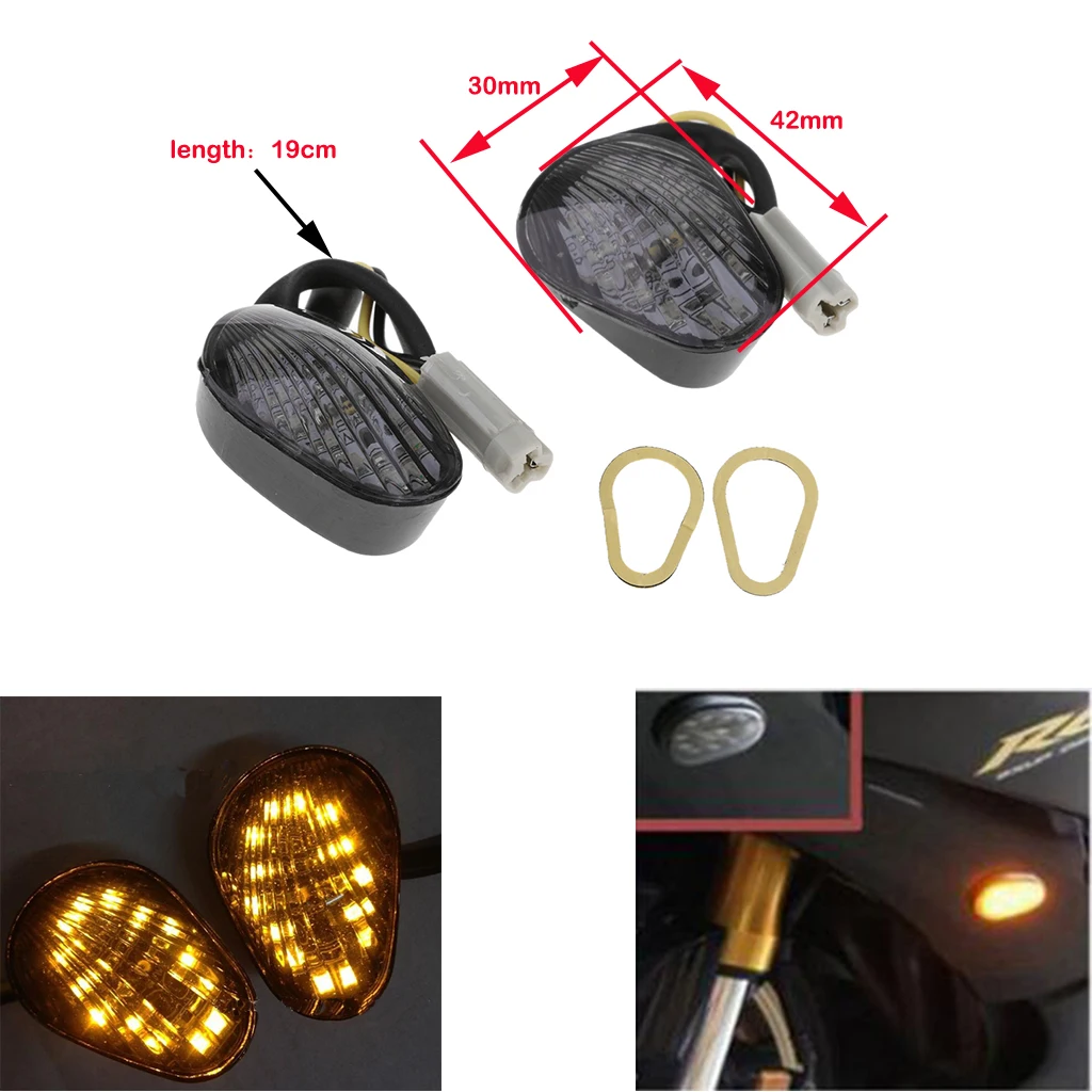 2 шт пластиковый светодиодный сменный указатель поворота для Yamaha YZF R1 2002-2012, YZF R6 2003-2012
