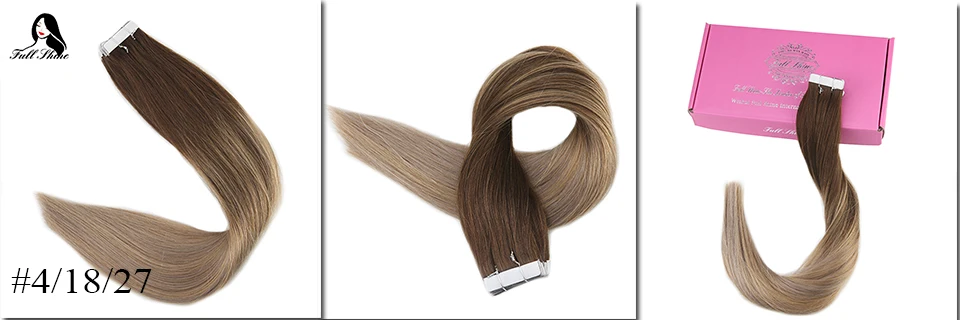 Полный блеск Balayage цвет омбер человеческие волосы на ленте для наращивания 20 шт 50 г блонд коричневый лента для наращивания машина сделано remy