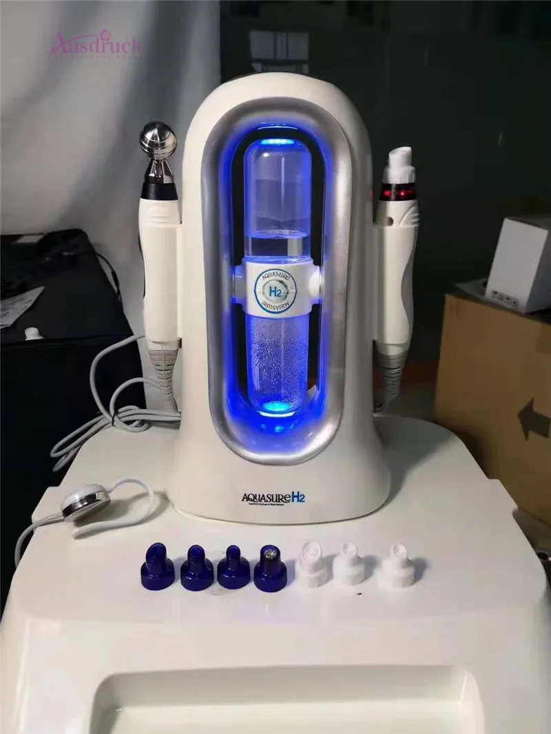Home Care Aqua Peeling 7color led Microcurrent Bio massage roller Machine Skin Care Home Similar Abeluna machine