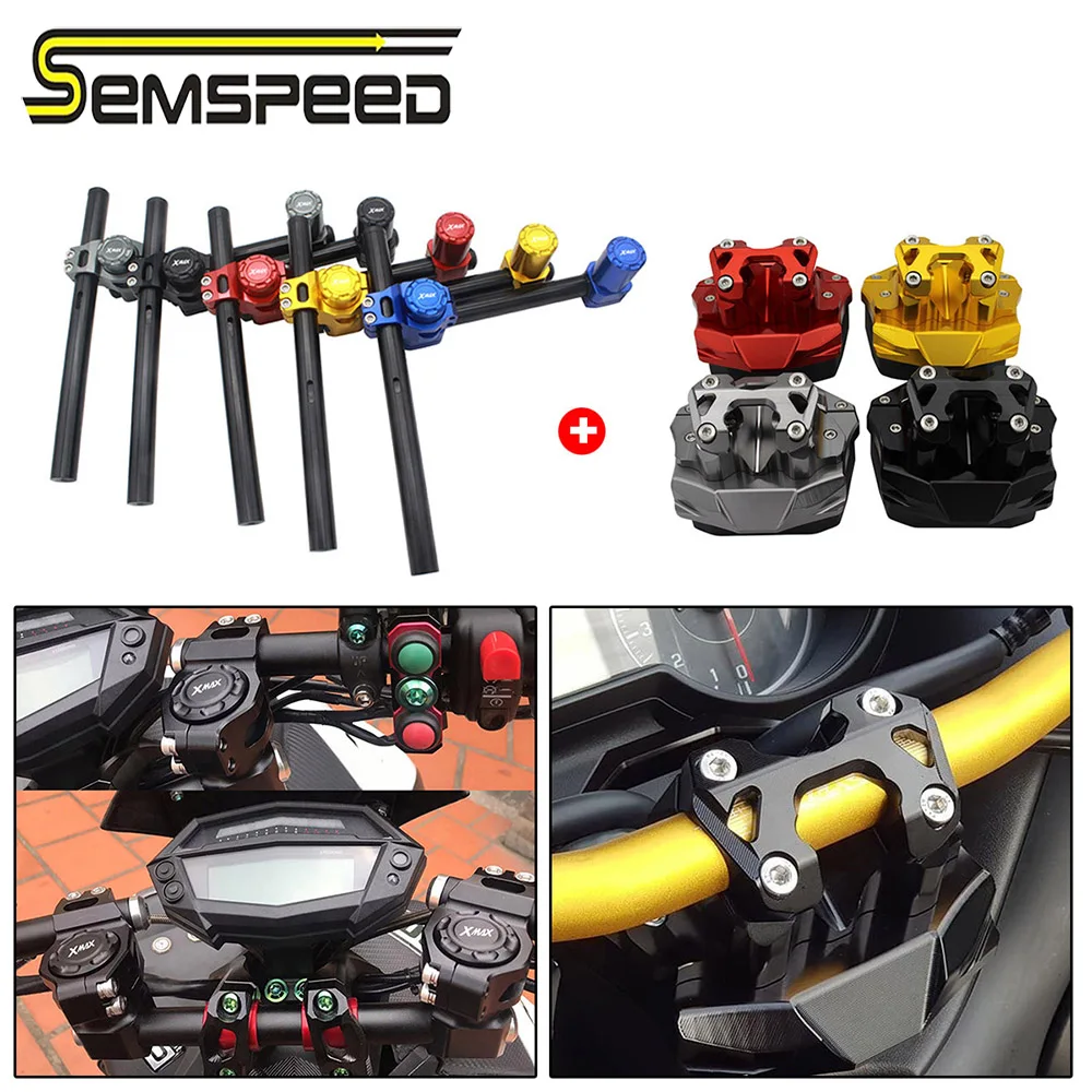 SEMSPEED 28 мм X MAX300 для мотоцикла фиксированная рукоятка руля Блок Зажим стабильный