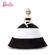 Mattel Барби 60th anniversary Limited Silkstone черно-белое Роскошное винтажное платье Игрушки для девочек FXF25
