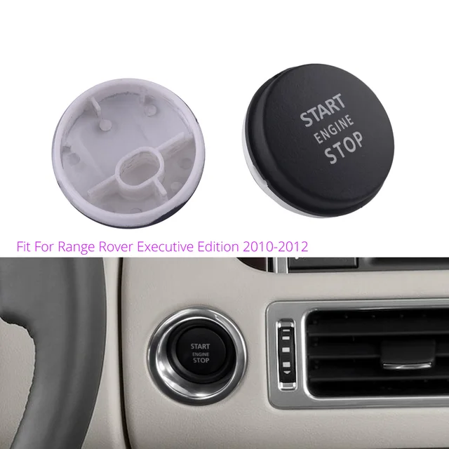 Copertura In Lega Per Pulsante Start/Stop - Per Land Rover Discovery 4 E Range Rover Sport, Argento - Foto 10