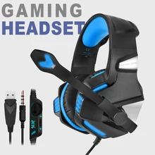Wired Headset Gamer PC USB 3.5mm PS4 Headsets Surround Sound & HD Microphone LED Backlight Headphone Computer Laptop Tablet Game