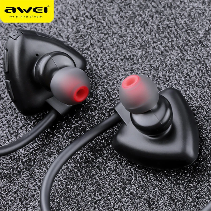 Спортивные стереонаушники AWEI A847BL Bluetooth 4 2 водонепроницаемые наушники с шейным