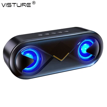 

Portable Bluetooth 5.0 Speaker Wireless Stereo Bass Hifi BT Subwoofer AUX USB Mic Handsfree Phone Speaker Visture S6