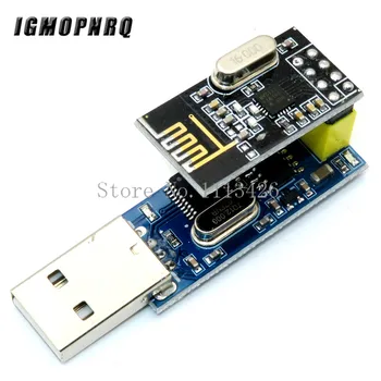 

CH340T USB to Serial Port Adapter Board + 2.4G NRF24L01+ Wireless Module For Arduino