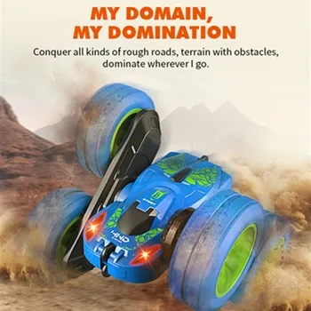 

Children's remote control stunt car toy double-sided tumbling charging remote control car toy model factory direct supply