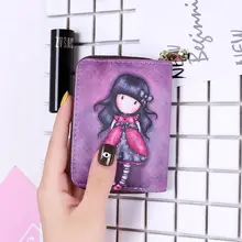 2021 New Fashion Cartoon Organ Card Bag Women's Cute Girl Heart Multi-Card Zipper Coin Purse Mini Version PU Girl's Cardholder