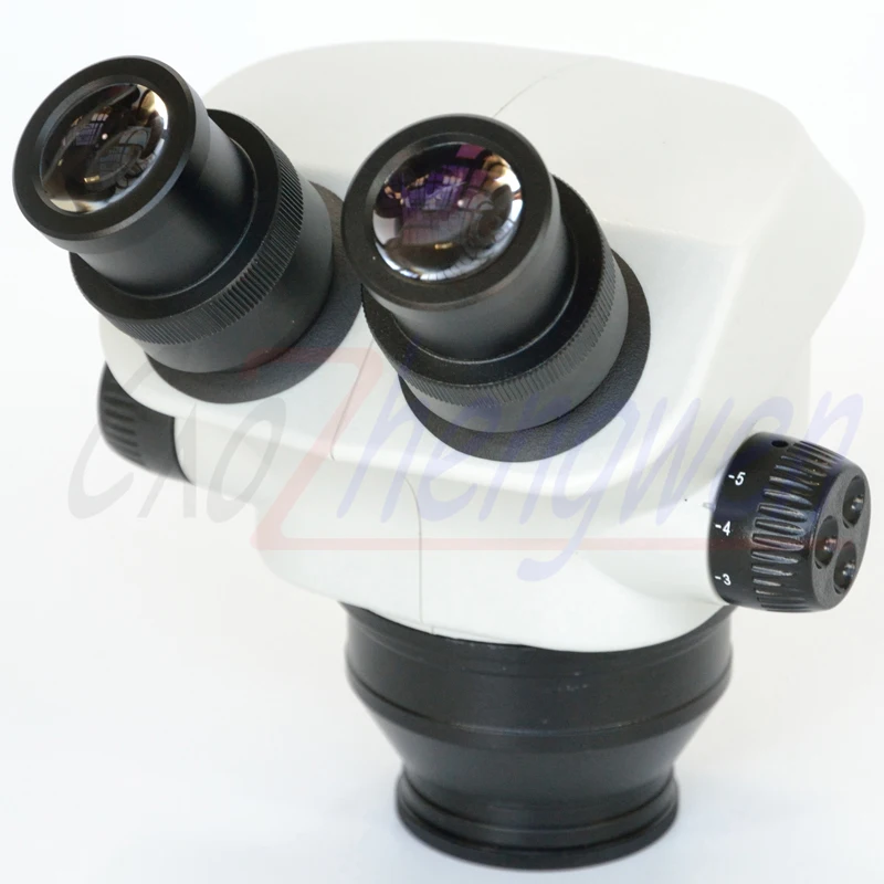 FYSCOPE 쌍안 스테레오 현미경 헤드 업그레이드, 넓은 시야, 7X-50X WF10X, 22mm 접안 렌즈, 3.5X-100X