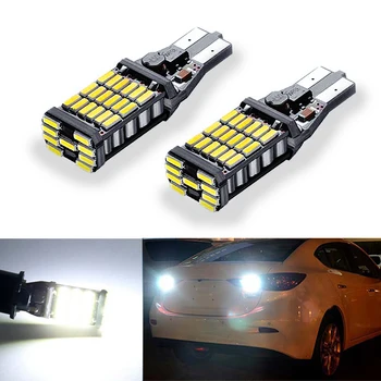 

2x T15 W16W 921 Super Bright High Power 45 SMD 4014 LED Canbus No ERROR Car Backup Reserve Lights Bulb Brake Lamp Xenon White