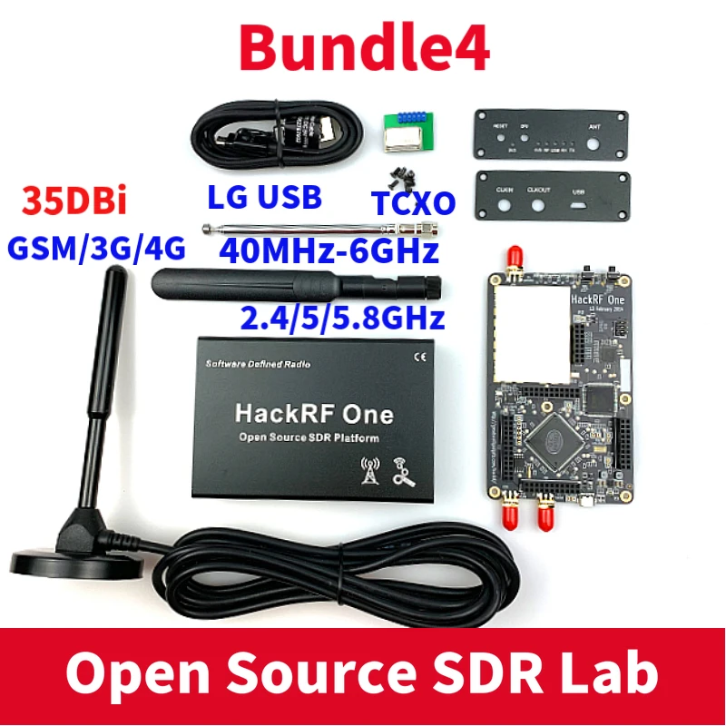 HackRF-plataforma de Radio definida por Software, 1MHz a 6GHz, Kit de placa de demostración