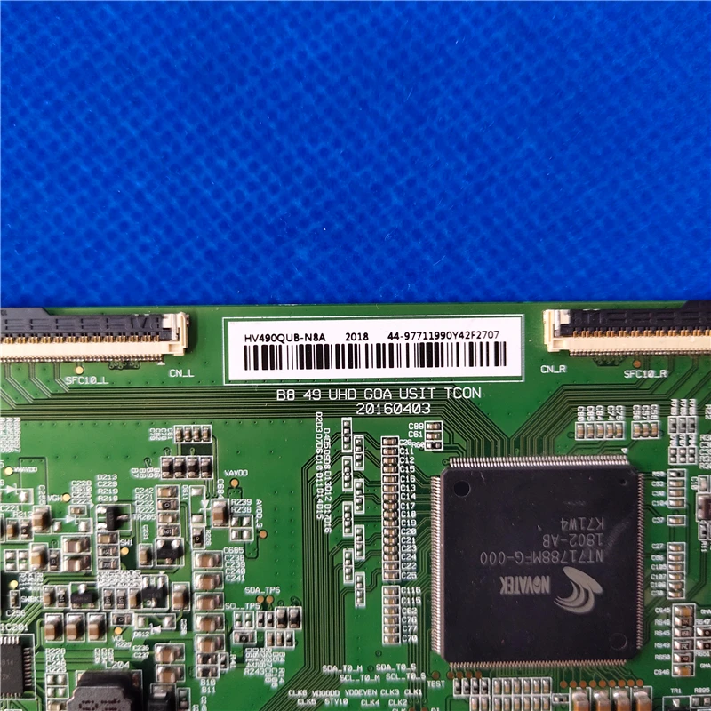 Фото Тестовая логическая плата HV490QUB-N8A B8 49 UHD GOA USIT TCON LT-49HW97U 49PUS7803/12 49UF2500, плата T-con LUX0149003/01 20160403 №3