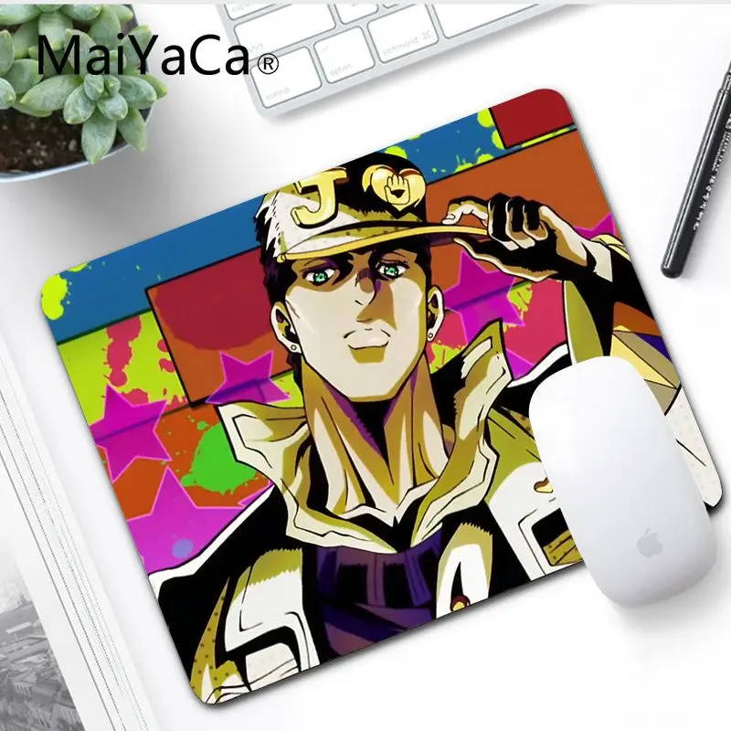 No LockEdge 18x22cm MaiYaCa смешной JoJo's Необычные Приключения большой коврик для мыши PC компьютерный коврик большой Lockedge коврик для мыши PC компьютерный коврик игровой коврик для мыши - Цвет: No LockEdge 18x22cm