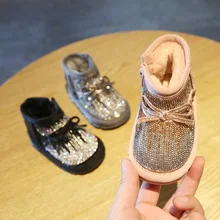 Best Price Baby Girl Rhinestone Toddler Shoes Winter 0-3 Years Old Soft Bottom Non-slip Toddler Baby Crystal Warm Shoes Snow Boots Best Price Baby Girl Rhinestone Toddler Shoes Winter 0-3 Years Old Soft Bottom Non-slip Toddler Baby Crystal Warm Shoes Snow Boots