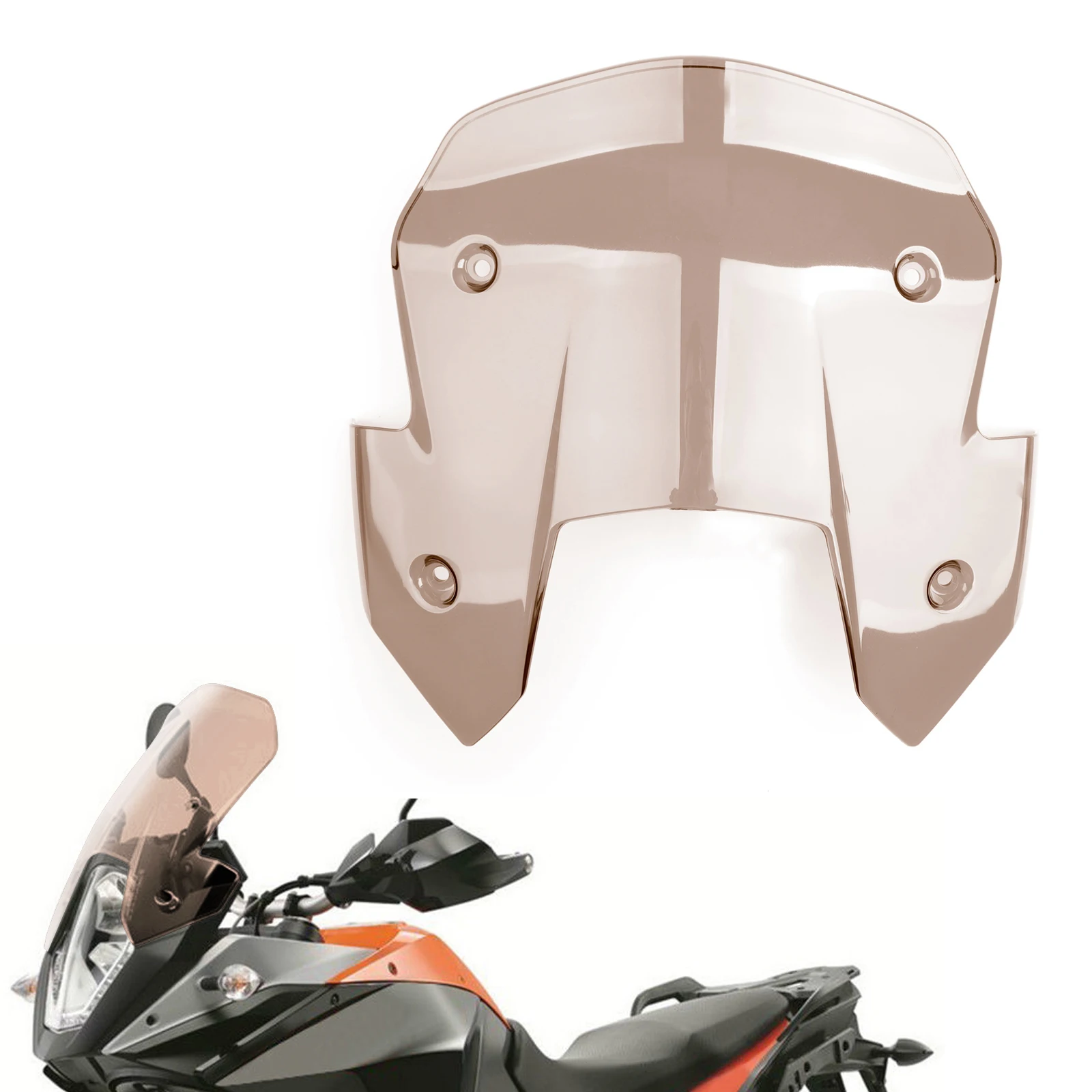 Artudatech Новое переднее короткое ветровое стекло для KTM 1050 1190 ADV Adventure МОТОЦИКЛ ABS ветровое стекло детали двигателя