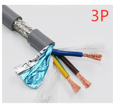 17AWG 2/3/4/5/6/7/8 ядро Транспортировочная лента экранированный кабель 5 м гибкий провод с ПВХ-изоляцией TRVVP устойчивость к изгибу коррозионно-стойкие медный провод - Цвет: 3cores 17AWG 5M
