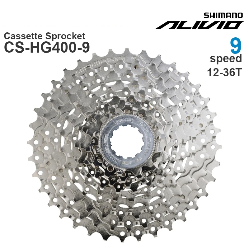 Cassette Shimano Alivio HG400 9 Vitesses Pour VTT – Pignons 11-32Z, Parfaite Pour Upgrade