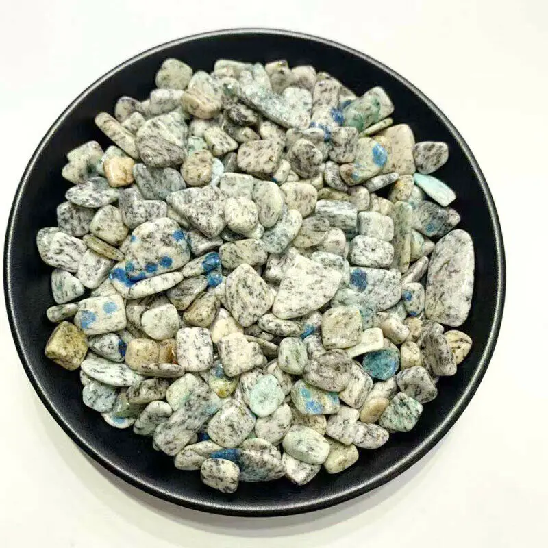 

50g 2 Size Natural Feldspar and Mica Azurite Tumbled Crystal Gravel Stones Natural Stones and Minerals