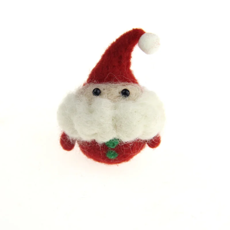 Red Santa 1 шт. Zasy игла Шерсть Войлок Рождество мультфильмы ручной работы DIY колыбели - Цвет: Red Santa