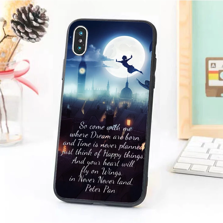 Bernandez 5 5S SE 6 6S Мягкий ТПУ резиновый чехол для телефона iPhone 7 8 plus X Xs Max XR Питер Пэн