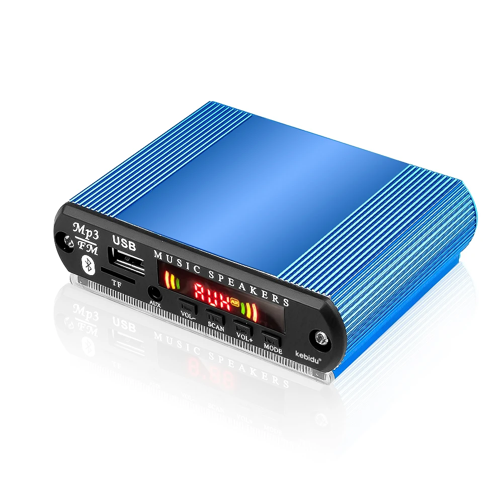 Беспроводной Bluetooth MP3 декодер KEBIDU плата USB/SD/FM аудио модуль mp3 плеер с DC 12 В в