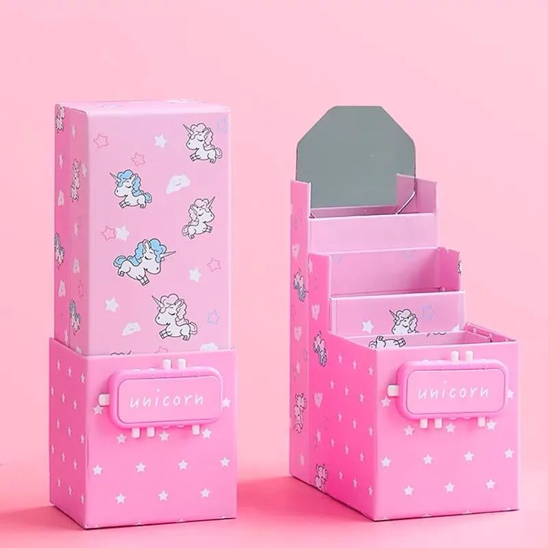 Волшебный складной трансформируемый чехол карандаш Sharkbang Kawaii единорог подставка