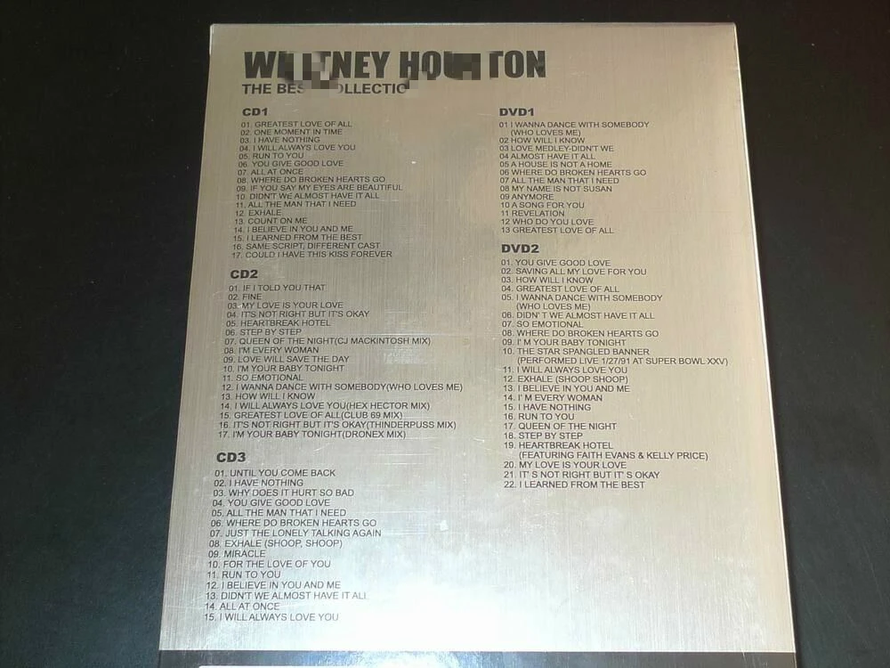 Whitney Houston лучшая коллекция [3CD+ 2DVD] набор коробок