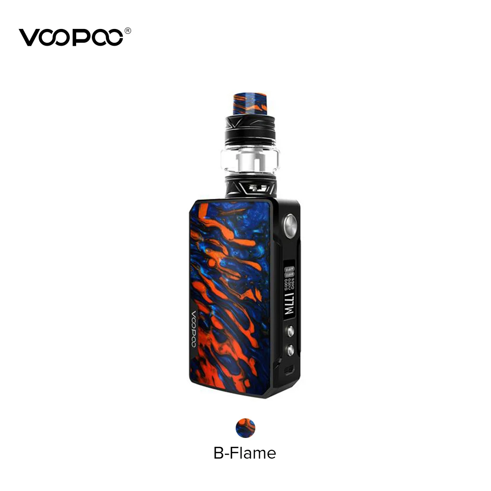 VOOPOO DRAG 2 Коробка мод 5 мл Uforce T2 Танк Uforce U2 N3 катушка 177 Вт максимальный выход Электронная сигарета против Voopoo Drag Mini - Цвет: B-Flame