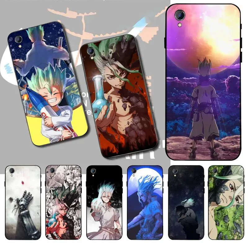 Чехол NBDRUICAI из аниме Dr. STONE черный мягкий чехол для телефона Vivo Y91c Y17 Y51 Y67 Y55 Y93 Y81S Y19