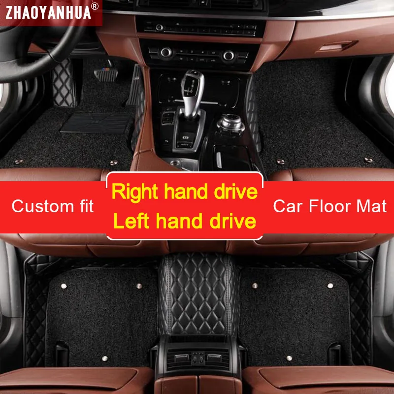 

Car floor Mats For Porsche 911 Cayenne 958 957 955 Boxster Cayman Macan Panamera Accessories Car Carpet Leather Floor Mats