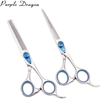 

Haircut Scissors 6.0" Purple Dragon JP Stainless Professional Barber Scissors Thinning Shears Cutting Shears Hair Scissors Z1016