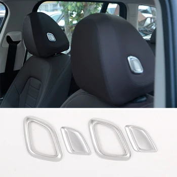 

Chrome Grain Headrest Control Adjustment Button Cover Trim for BMW G20 325 330 335 2019 2020 4pcs/lot Decoration Sticker