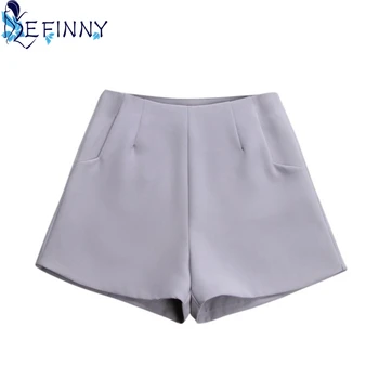 

New Solid Simple Shorts Summer Hot Fashion Female Shorts High Waist Casual Suit Shorts Black White Women Short Pants