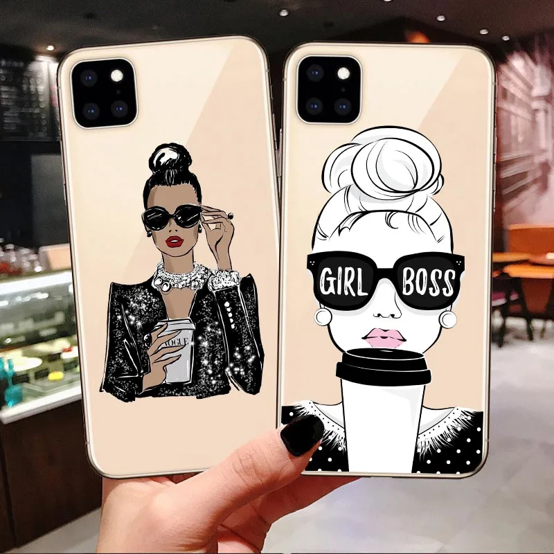 Модный queen Boss Gir Mom Baby силиконовый чехол с бантом для iPhone 7 8 Plus X XS Max XR летний Дорожный Чехол для iPhone 11 Pro Max