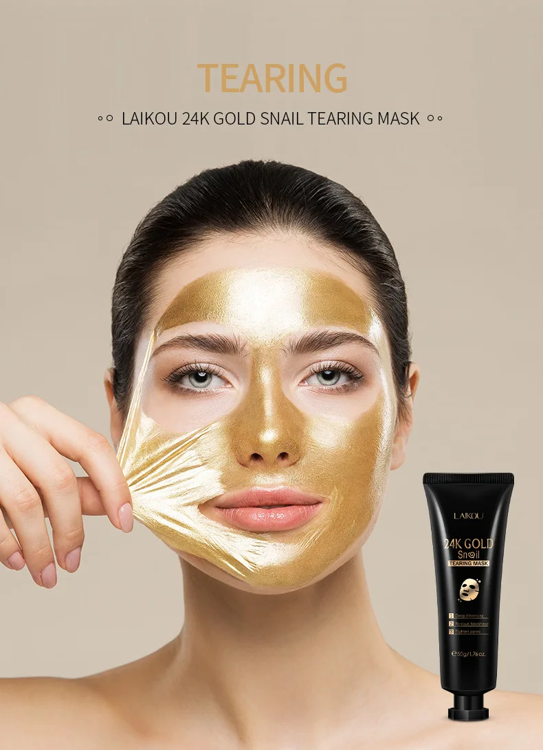 Hccac4d957009472abbe27e6e2f933fc77 24K Gold Snail Collagen Peel Off Mask Remove Blackheads Acne Anti-Wrinkle Lifting Firming Oil-Control Shrink Pores Face Skin Car