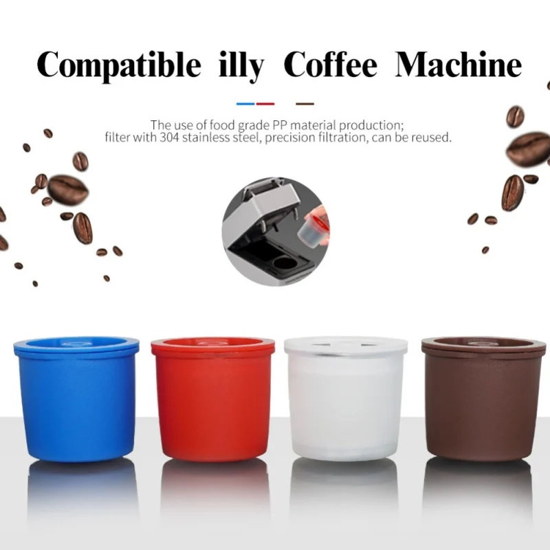 

Pack Of 1 Stainless Steel Plastic Reusable Coffee Filter Refillable Capsule Cup Clean Up uickly With Warm