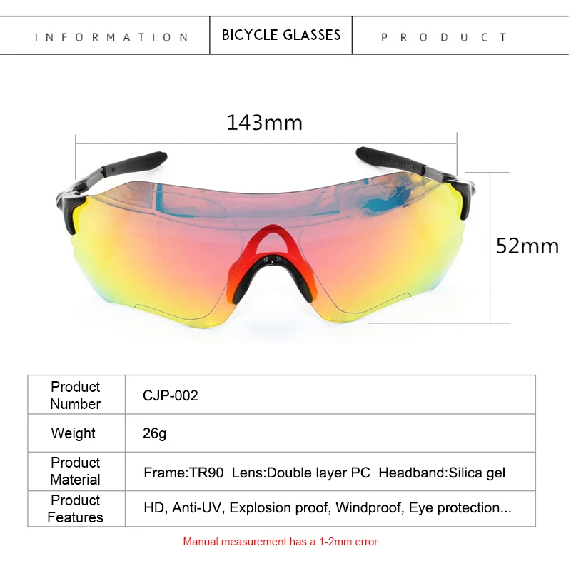 Профессиональные уличные спортивные солнцезащитные очки, велосипедные очки для мужчин и женщин, очки для горного велосипеда TR90, рама для езды на велосипеде