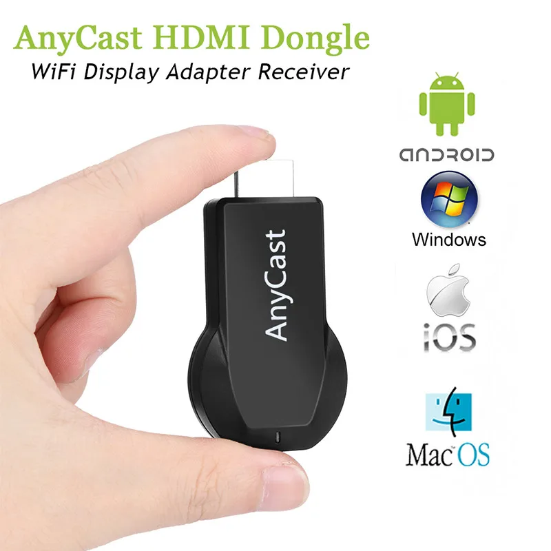 Адаптер Miracast для телевизора Anycast M2 Plus Wifi Дисплей зеркальный приемник ключ MirrorScreen