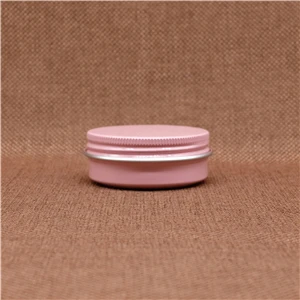 30 г Алюминий многоразовый контейнер Блеск для губ для ухода за областью вокруг глаз воск контейнер из жести пустой пластиковый косметический контейнер, серебристый, розовый, белый цвет золотистый и черный - Цвет: Розовый