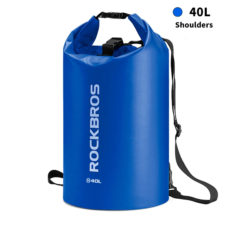 40L ROCKBROS сумка для хранения, водонепроницаемая, портативная, для женщин, мужчин, Спортивная, для улицы, складной рюкзак, сумки для кемпинга, пешего туризма, на плечо, Bgas - Цвет: 40L