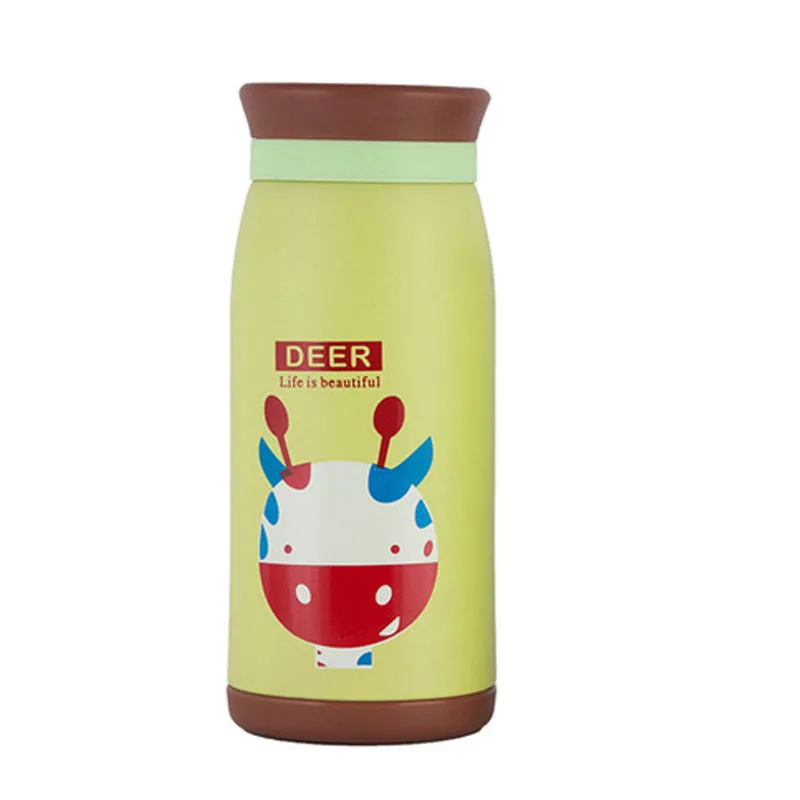 deer Детская бутылка для воды, термос из нержавеющей стали, герметичная Вакуумная чашка для школьников, для занятий спортом в помещении, на открытом воздухе - Цвет: deer