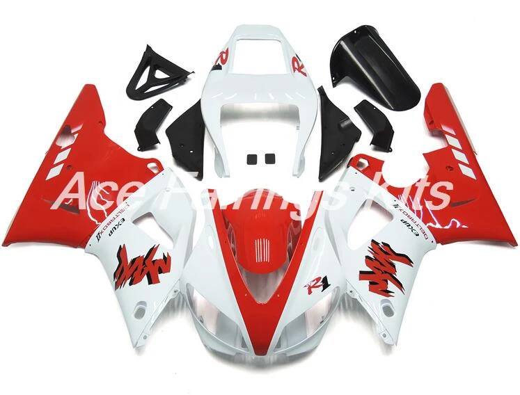 ABS полный обтекатель комплект подходит для Yamaha YZF-R1 YZF1000 R1 1998 1999 98 99 обтекатель комплект кузова красный белый
