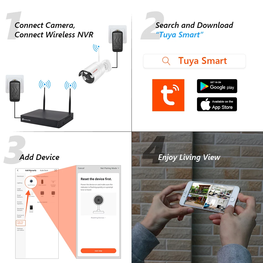 Tuya App add and monitor