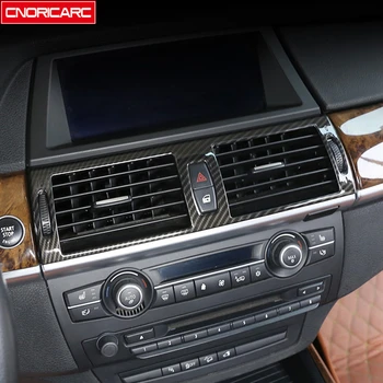 

Car Styling Center Console Air Outlet Frame Decoration Cover Trim For BMW X5 E70 X6 E71 2008-2014 Interior Auto Accessories